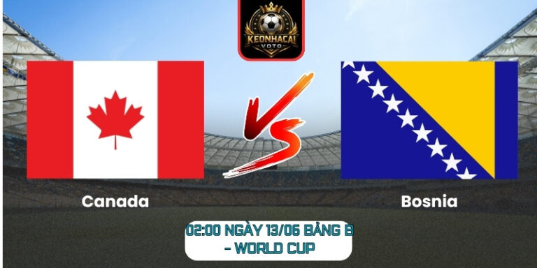 Soi Kèo Canada Vs Bosnia 02:00 Ngày 13/06 (Bảng B - World Cup) 3 Canada vs Bosnia